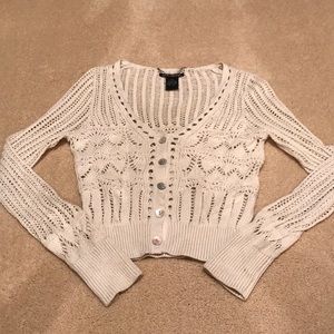 Cream knit cardigan